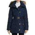thumbnail image 2 of MICHAEL Michael Kors Women's Mid-Length Down Coat with Zip-Out Hood (XXL, Black), 2 of 3