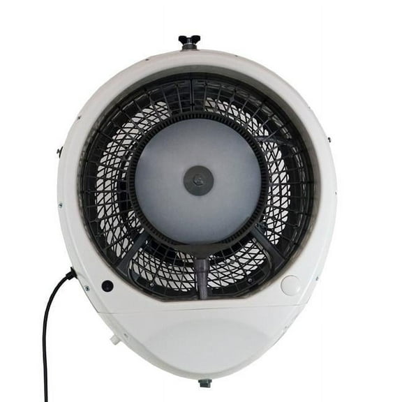 EcoJet 040102 Hurricane Wall Mount Misting Fan, White - Cools up to 1500 sq ft.