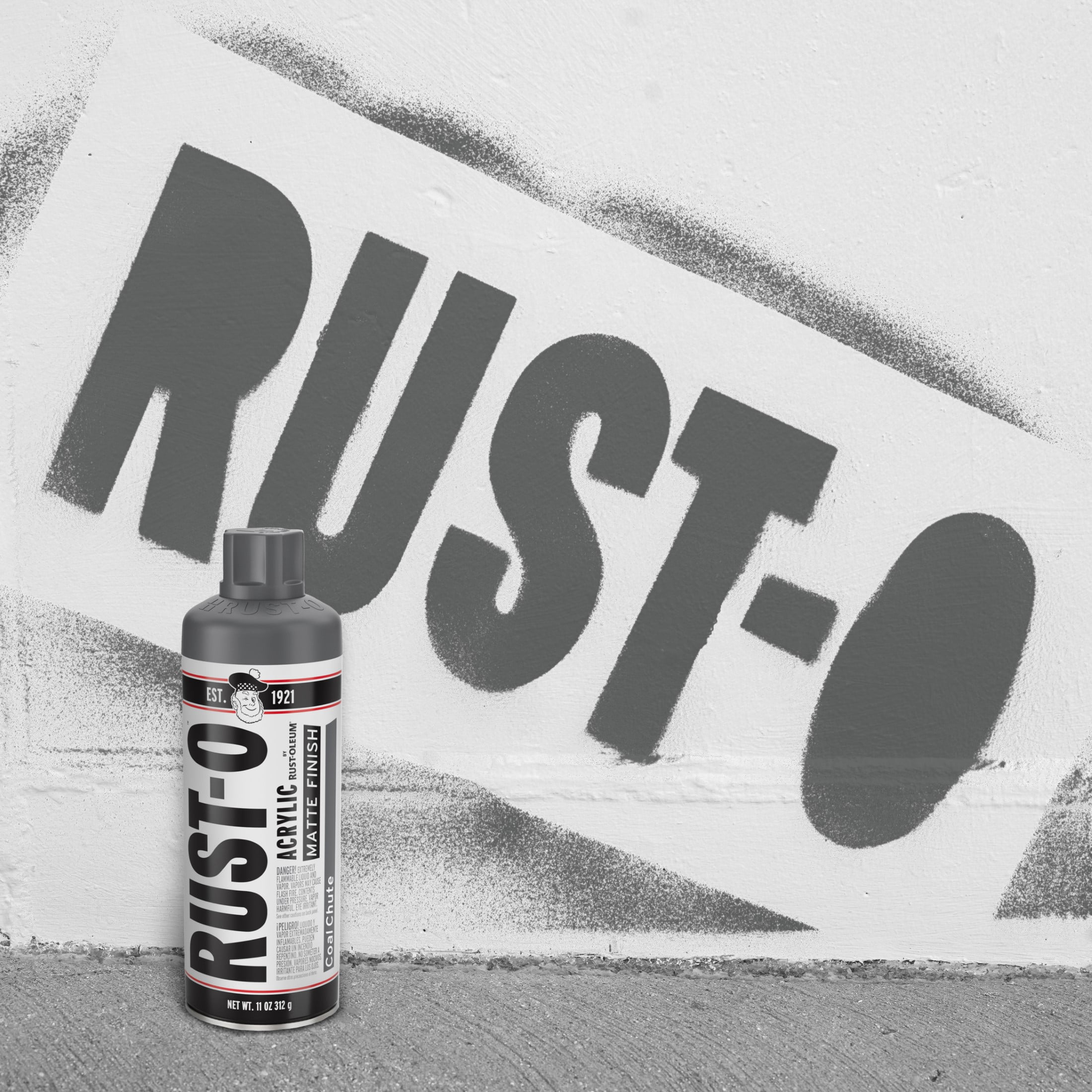 Coal Chute, Rust-Oleum Rust-O Acrylic Matte Spray Paint-392224, 11 oz