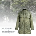 thumbnail image 4 of Veste de Pluie pour Hommes Parka Imperméable et Coupe-Vent Haute Visibilité Design Non Étouffant Capuche Réglable Veste de Pluie Extensible, 4 of 7
