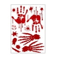 thumbnail image 1 of Less Than 5 Wall stickers Blood Prints Decor Halloween Wall Sticker Home DIY Decals for Window, 1 of 2