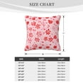 thumbnail image 4 of ZICANCN Watercolor Blooming Flowers Decorative Throw Pillow Covers, Bed Couch Sofa Decorative Knit Pillow Covers for Living Room Farmhouse 16"x16", 4 of 8