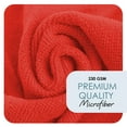 thumbnail image 5 of LammaLoe Microfiber Cleaning Cloths, Super Absorbent Cleaning Rags & Car Towels Lint Free, 12x12 Multi-Purpose, 12 Pack, Red, 5 of 10