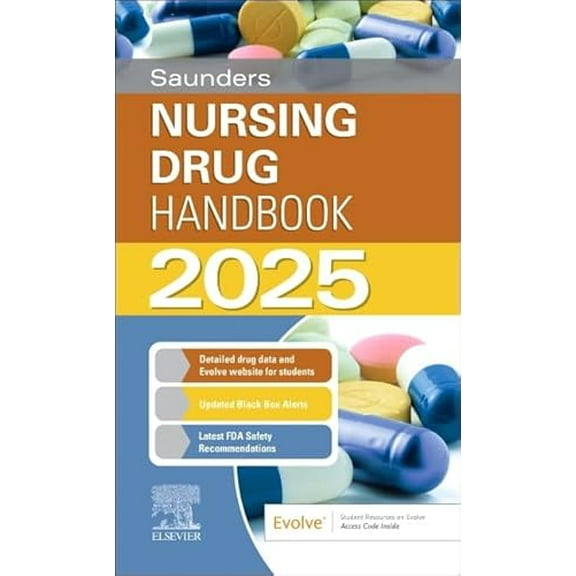 Pre-Owned Saunders Nursing Drug Handbook 2025, 9780443120480, 044312048X, Paperback, 1 edition