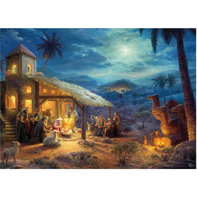 Rompecabezas de Navidad de Ceaco Thomas Kinkade, 1000 piezas