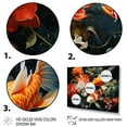 thumbnail image 3 of Designart "Golden Koi Harmony Japon s Yellow and Red IV" Japanese Wall Art Print, 3 of 5