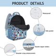 thumbnail image 4 of German Shorthaired Pointer Dog and Flower Backpack for School,Cute School Bag,Schoolbag with Adjustable Shoulder Straps & Padded Back,15.3"x11"x6.7", 4 of 6