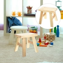 HEMOTON  Small Step Stool Footstools Solid Wood Bench Child