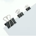 Pen + Gear Metal Binder Clips, Assorted Sizes, 200 Count, Black