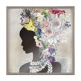 thumbnail image 2 of Blake Natural Woman Floral 24 in x 24 in Framed Painting Art Prints, by Kate and Laurel, 2 of 7