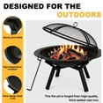 thumbnail image 4 of Fire Pit for Outside Wood Burning 28’’ Fire Pit Wood Burning, 4 of 8
