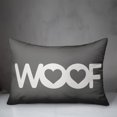 thumbnail image 3 of Creative Products Woof Hearts 14x20 Spun Poly Pillow, 3 of 3