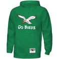 thumbnail image 2 of Men's Mitchell & Ness Kelly Green Philadelphia Eagles Go Birds Pullover Hoodie, 2 of 3