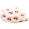 thumbnail image 6 of YooGuoGuo Wool Warm Beret Hats for Women Cute Cherry Design Hat Outdoor Fruit Painter Winter Autumn Bonnet Caps, 6 of 9