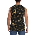 thumbnail image 4 of Gaeub Christmas Gold Deers1 Men's Sleeveless Muscle Shirts Workout Tank Tops, Odor Protection and Comfortable - Large, 4 of 8