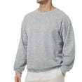 thumbnail image 5 of Pepypepy Men’s Cotton Crewneck Pullover – Lightweight Long Sleeve Sweatshirt in Solid Colors, S-XXL, 5 of 7