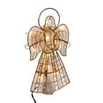 thumbnail image 2 of Kurt Adler 10-Light 9.75-Inch Capiz Angel Treetop with Scroll Design and Pearls, 2 of 7