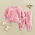 thumbnail image 5 of Elainilye Fashion Infant Boys Girls Long Sleeved Suits Hooded Rompers Infant Snowsuit Winter Warm Outfits Sizes 12-72M,Pink, 5 of 6