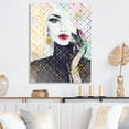thumbnail image 2 of Designart Multi-Color Female Luxury Portrait I Canvas Wall Art, 2 of 5