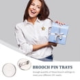 thumbnail image 4 of Weiweiguan 20Pcs Brooch Bases Breastpin Safety Trays DIY Making Accessories Handmade Crafts, 4 of 6