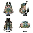 thumbnail image 4 of FORMRS Mini Backpack Purse for Women Quilted Travel Daypack Casual Shoulder Bag, Blue Flowers, 4 of 7