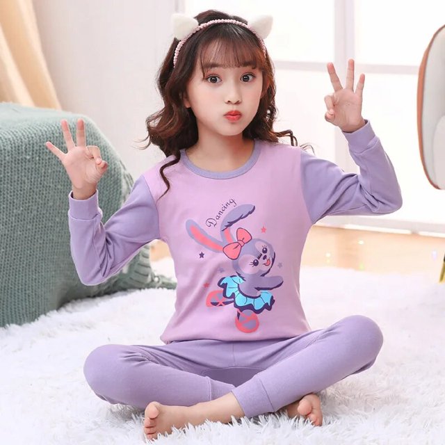 Pijamas navideños para niños y niñas, ropa de dormir de algodón, conjunto de 2 piezas para el hogar, Otoño e Invierno