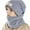 Gray-01, variant on Avrntaa Kids Winter Hat Scarf Set Soft Fleece Neck Warmer Beanie 2 in 1 Set for 4-10Y Boys Girls