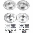 thumbnail image 3 of PowerStop Front and Rear Z26 Street Warrior Carbon-Fiber Ceramic Brake Pad and Drilled and Slotted Rotor Kit Fits: INFINITI NISSAN Select Models K751-26, 3 of 9