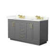 thumbnail image 4 of Wyndham Collection Wcf292960d-Qtz-Us3mxx Miranda 60" Free Standing Double Basin Vanity Set, 4 of 7
