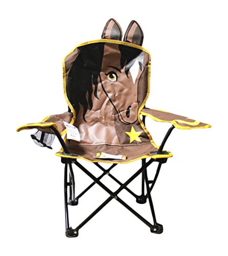 Wilcor Kids Horse Folding Camp Chair With Cup Holder And Carry Bag Walmart Com Walmart Com