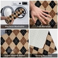 thumbnail image 3 of Yiaed Argyle of brown Print Flannel Doormat Mat Outdoor Indoor Door Mats,Welcome Matt Outdoor Front Door Mat Doormat Outdoor Mat Outdoor Mat,16"x24", 3 of 7
