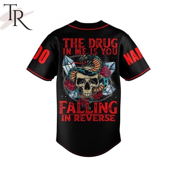 Falling In Reverse The Drug In Me Is You Custom Baseball Jersey
