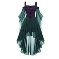 thumbnail image 1 of NMMUED Tenues Gothiques pour Femmes Tenue Renaissance Femmes Robe de Fête Masquée Robes Maxi Robe Victorienne pour Femmes Costumes d'Halloween pour Femmes Vêtements d'Halloween pour Femmes Vert Pâle 5TG, 1 of 2
