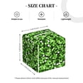 thumbnail image 2 of Leather Tissue Box Cover Square - Glitter Adorable green Waterproof Tissue Box Holder Paper Case Organizer Dispenser for Modern Home Office Room Home Bathroom Decor, 2 of 7