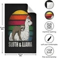 thumbnail image 5 of Sloth Llama Retro Kitchen Dish Towels Set of 1, Rainbow Washable Tea Towels Dishcloths Lint-Free 18x28 Inch Fast Drying for Kitchen Restaurant Bar Clean, 5 of 7