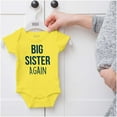 thumbnail image 5 of Big Sister Again Older Sibling Cute Bodysuit Jumper Girls Infant Baby Brisco Brands 24M, 5 of 6
