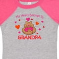 thumbnail image 4 of Inktastic Heart Belongs to Grandpa Girls Baby Bodysuit, 4 of 5