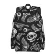 thumbnail image 2 of Disketp Skull bird bat spider Mochila Escolar de Gran Capacidad y Peso Ligero, Mochila de Viaje Ideal para Escuela, Trabajo y Uso Diario, Cómoda y con Estilo, 2 of 8