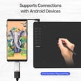 thumbnail image 4 of Tablette Graphique, Tablette T605 Création Artistique Tablette Pression 6 Compatible 8 Pointes de Stylo Compatible avec Pointes de Stylo Windows 8192 avec Stylet Sans Batterie avec Windows Android Stylet Sans Batterie 8, 4 of 6