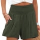 thumbnail image 2 of Pantalones cortos de verano para mujer, pantalones cortos fruncidos con cintura elástica y bolsillo para correr y Fitness, 2 of 6