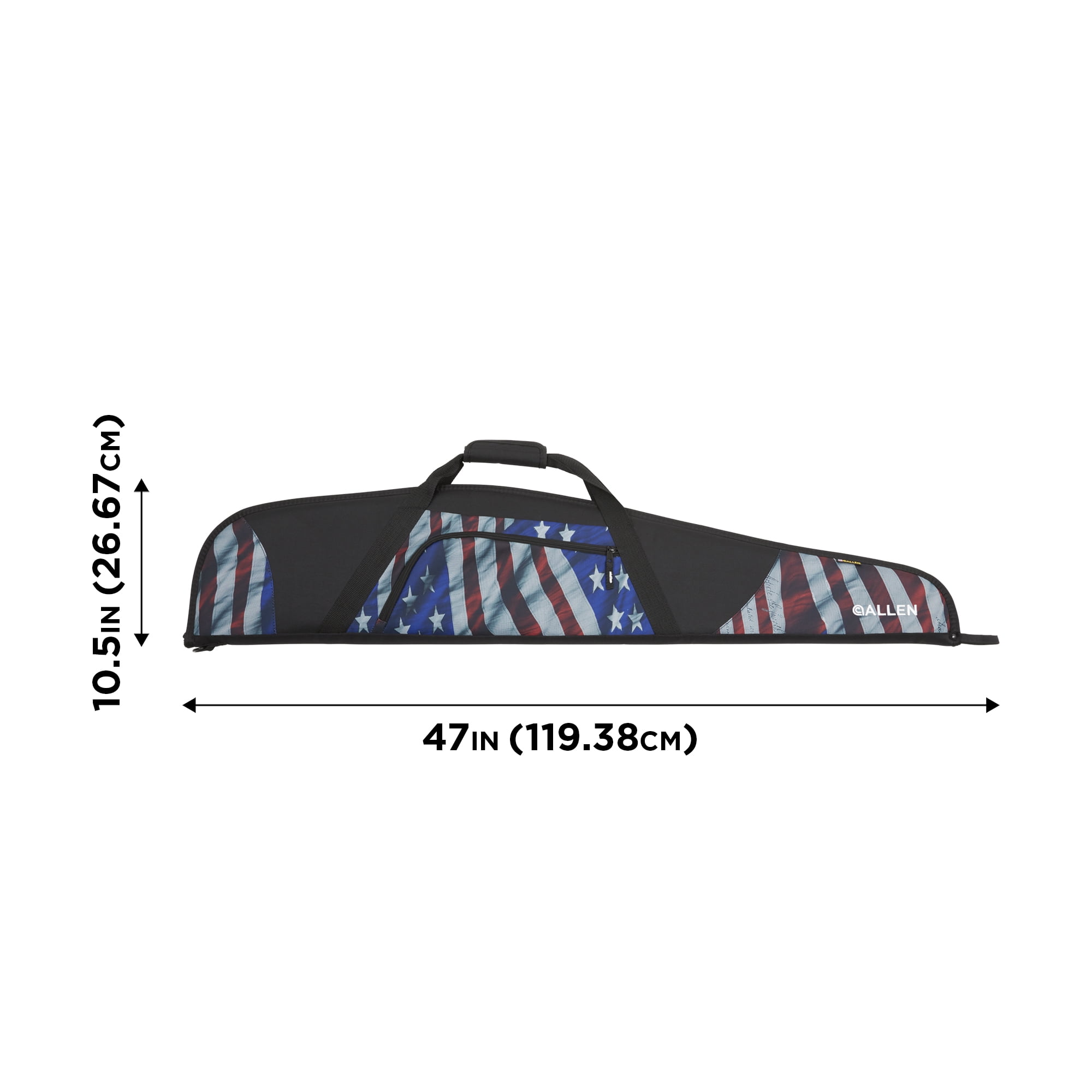 Allen Centennial Gun Case Endura USA Flag w/Black Trim, 46" x 10.5" x 2", 691-46