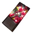 thumbnail image 2 of Caja de regalo de flores artificiales Caja de flores falsas Decoración Contenedor de joyería con hilo de luz, Rojo Inevent HA003052-02B, 2 of 2