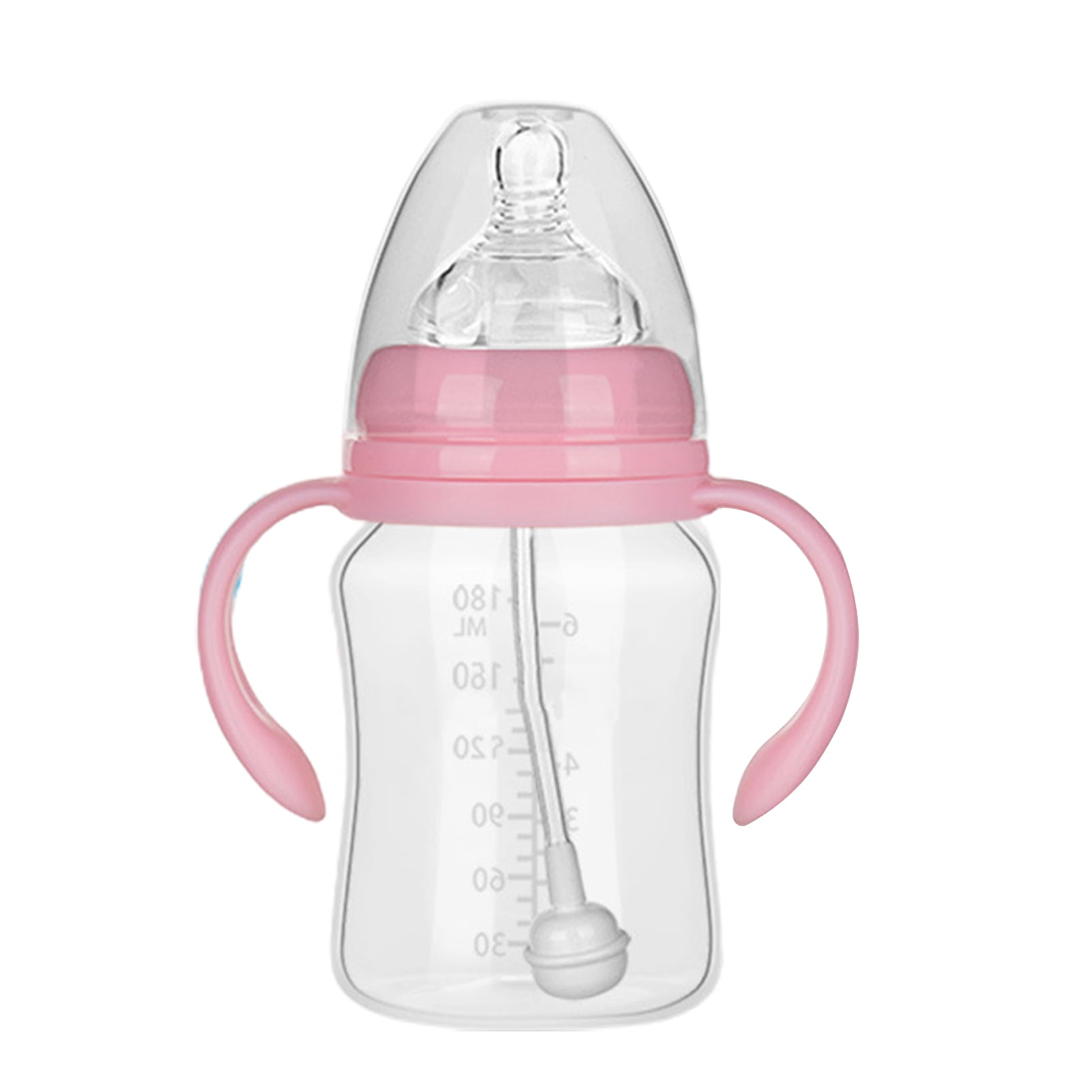 UDIYO 180/240/300ml Nipple Bottle PP 360 Degree Rotating Handle Newborn Bottle