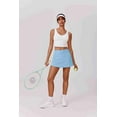 thumbnail image 5 of PINSPARK Tennis Skirts for Women V-Waisted Athletic Skort Quick Dry Golf Skirts with 2 Pockets Shorts, 5 of 8