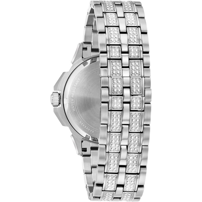 Bulova Multifunction Crystal Pave Dial Men display picture 2