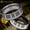 Silver, variant on Piano Keys Tungsten Carbide Ring