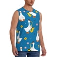 thumbnail image 2 of Balery Cartoon Goose Men's Sleeveless Muscle Shirts Workout Tank Top, Moisture Wicking, Odor Protection-Small, 2 of 8