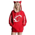 thumbnail image 2 of Giftesty Women's Cute Cat Ear Hooded Printed Soft Loose Fit Long Sleeve Casual Sweatshirt for Daily Wear Outings, 2 of 4