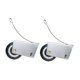 thumbnail image 1 of 2 piezas accesorios de puerta de polea de riel puerta silenciosa rodillo de riel puerta corrediza de vidrio, 1 of 4
