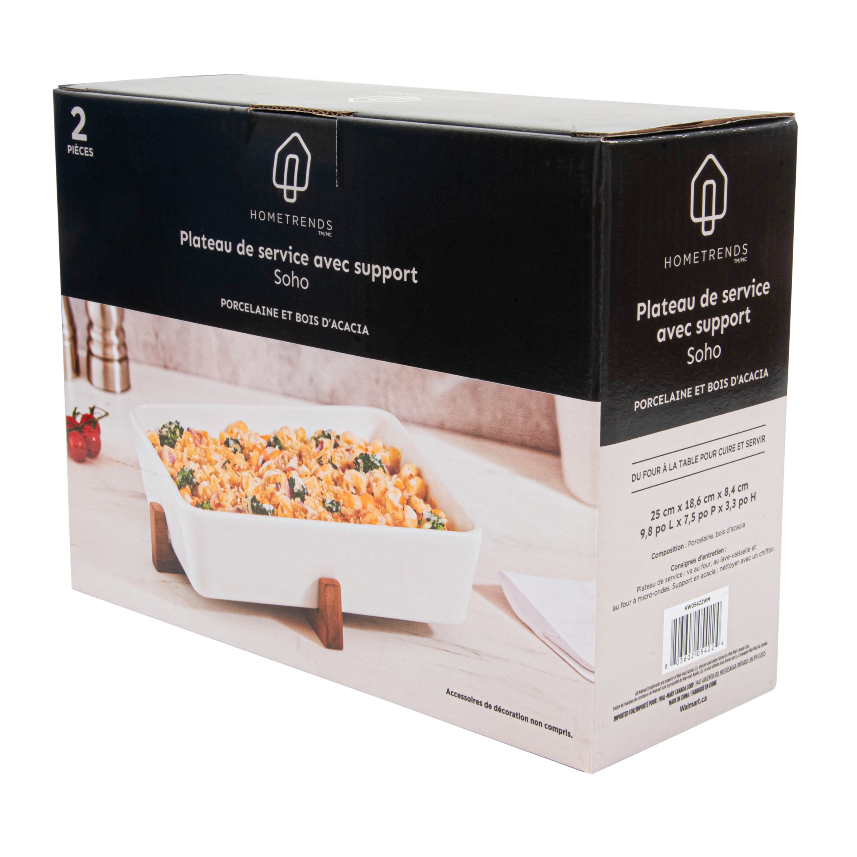 HomeTrends Soho Rectangular Serving Tray set